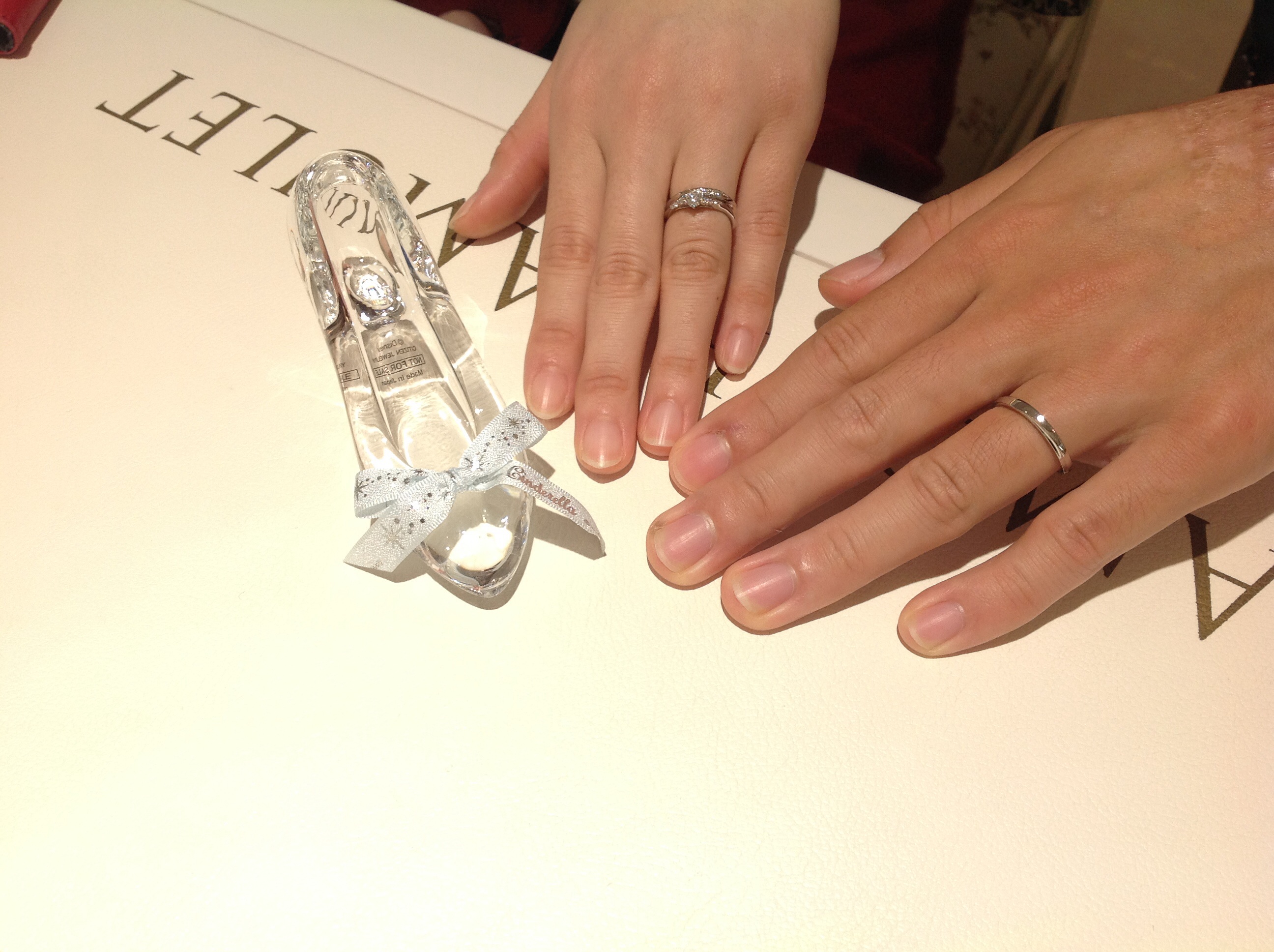 ディズニーシンデレラの結婚指輪をお作り頂きました。 | 結婚指輪、婚約指輪の長野県 一真堂