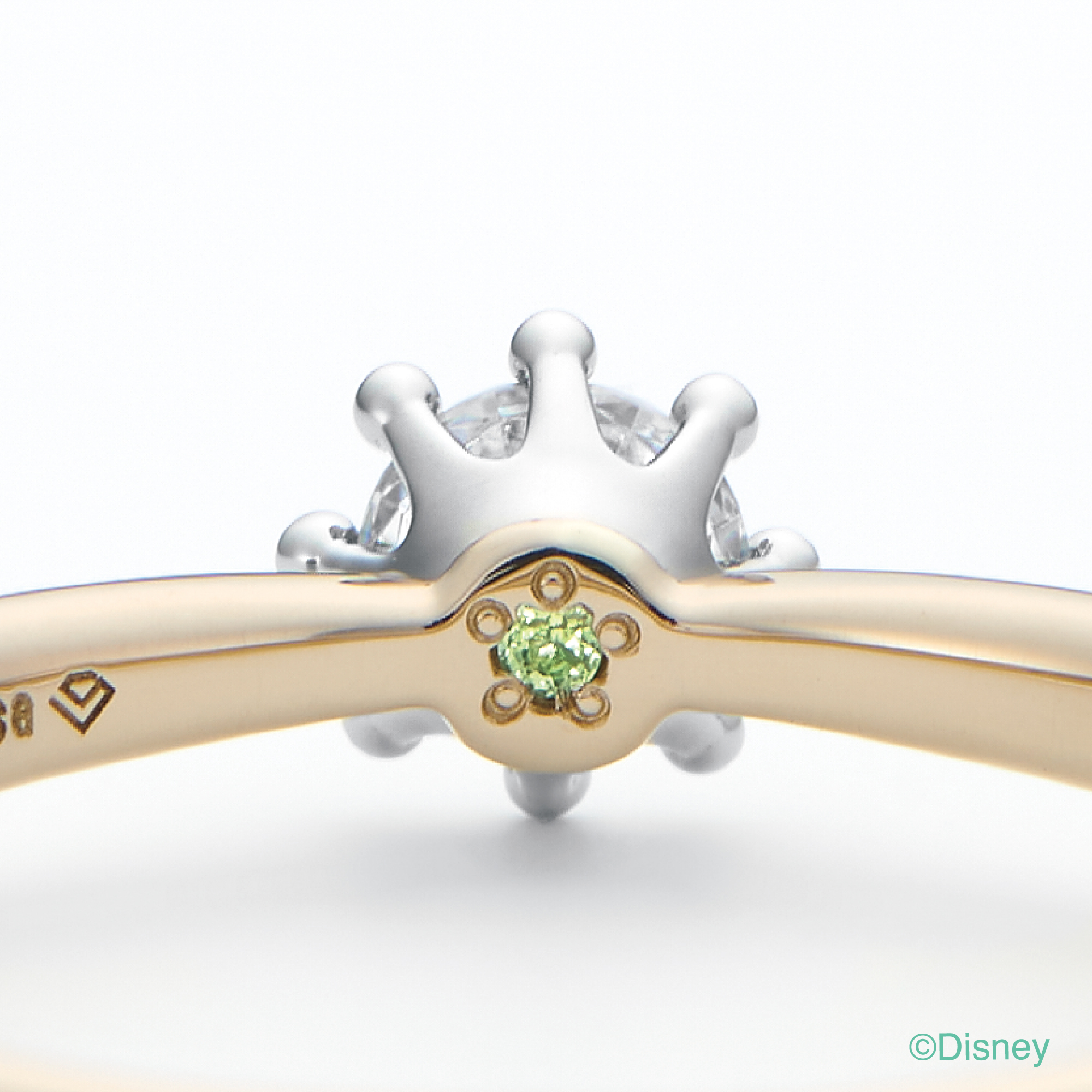 「リトル・マーメイド」婚約指輪リング内側石