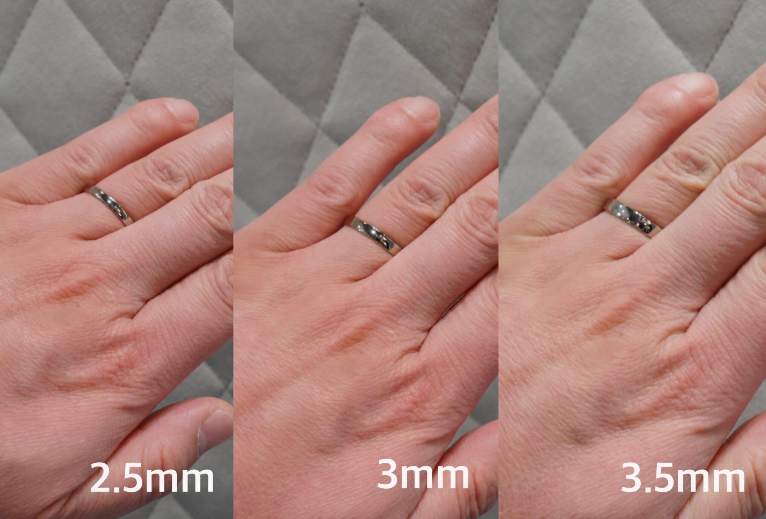 結婚指輪の幅違い