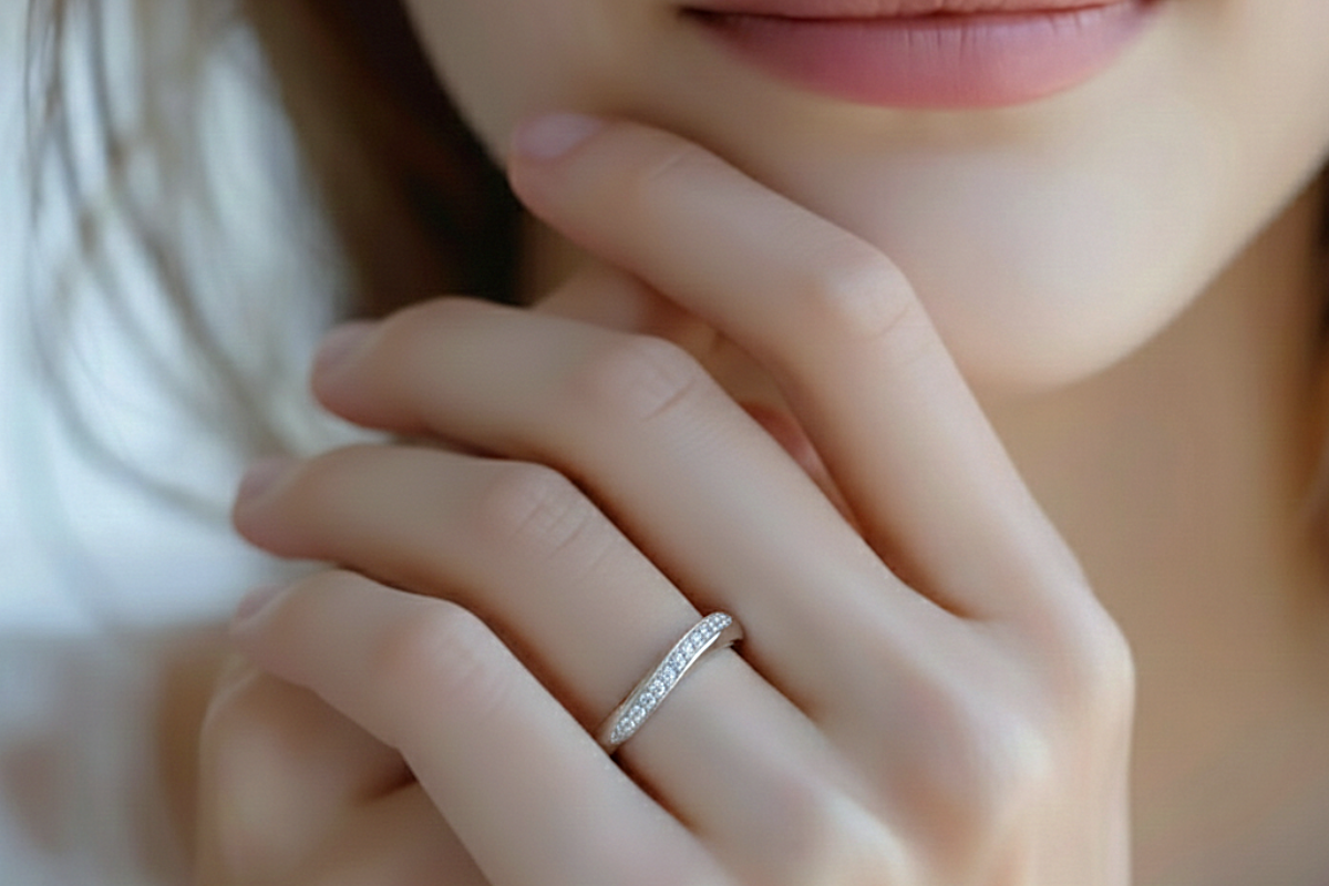 多石ダイヤモンドの結婚指輪