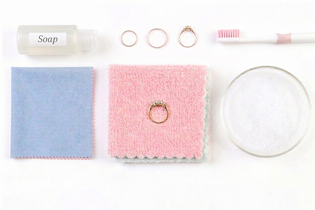 結婚指輪を自宅でクリーニング、お手入れに必要な道具