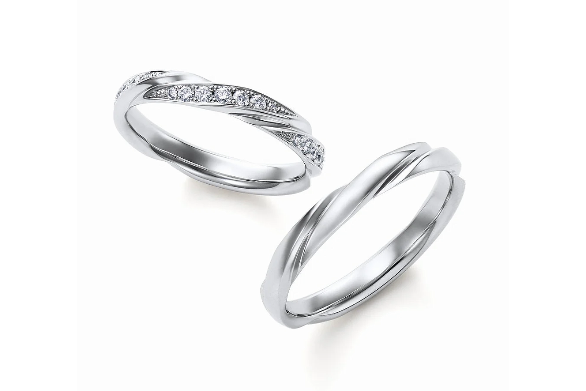 Pt999高純度プラチナの結婚指輪「ロイヤルアッシャー」WRB911/WRA901