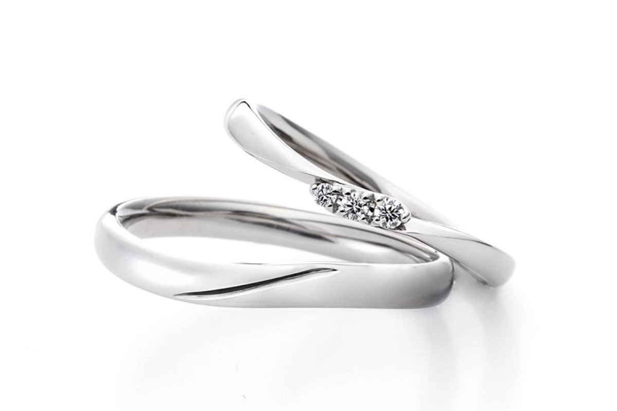 ラザールダイヤモンド フェアリープラチナムシリーズ結婚指輪「アイリス（FH019PR/020PR）」