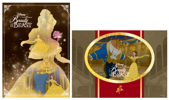 美女と野獣の結婚指輪と婚約指輪　オリジナルフォトシート