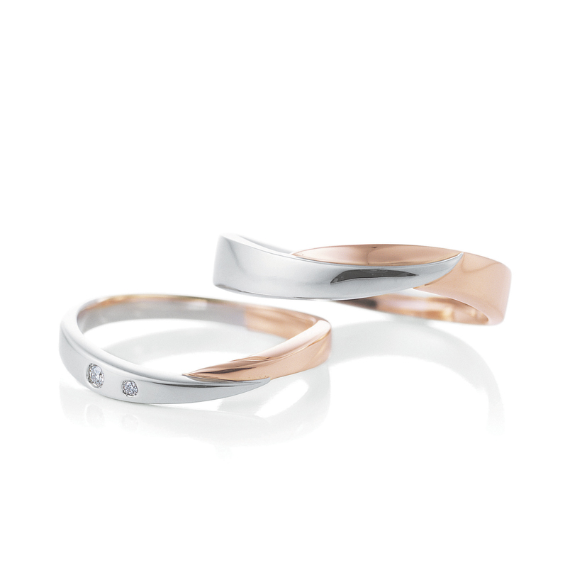 カフェリングの結婚指輪（クレセント）