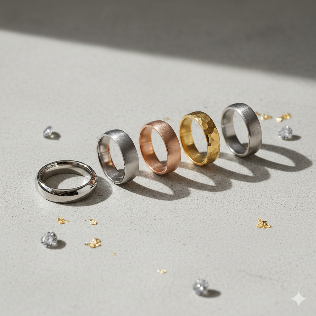 プラチナリングを着けた花嫁