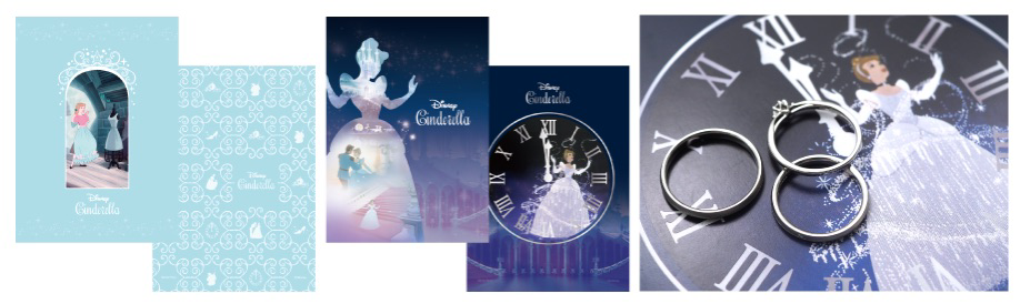 シンデレラの結婚指輪と婚約指輪　オリジナルフォトシート