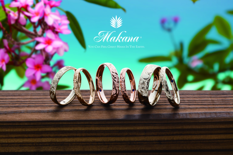 ハワイアンジュエリー結婚指輪　マカナ