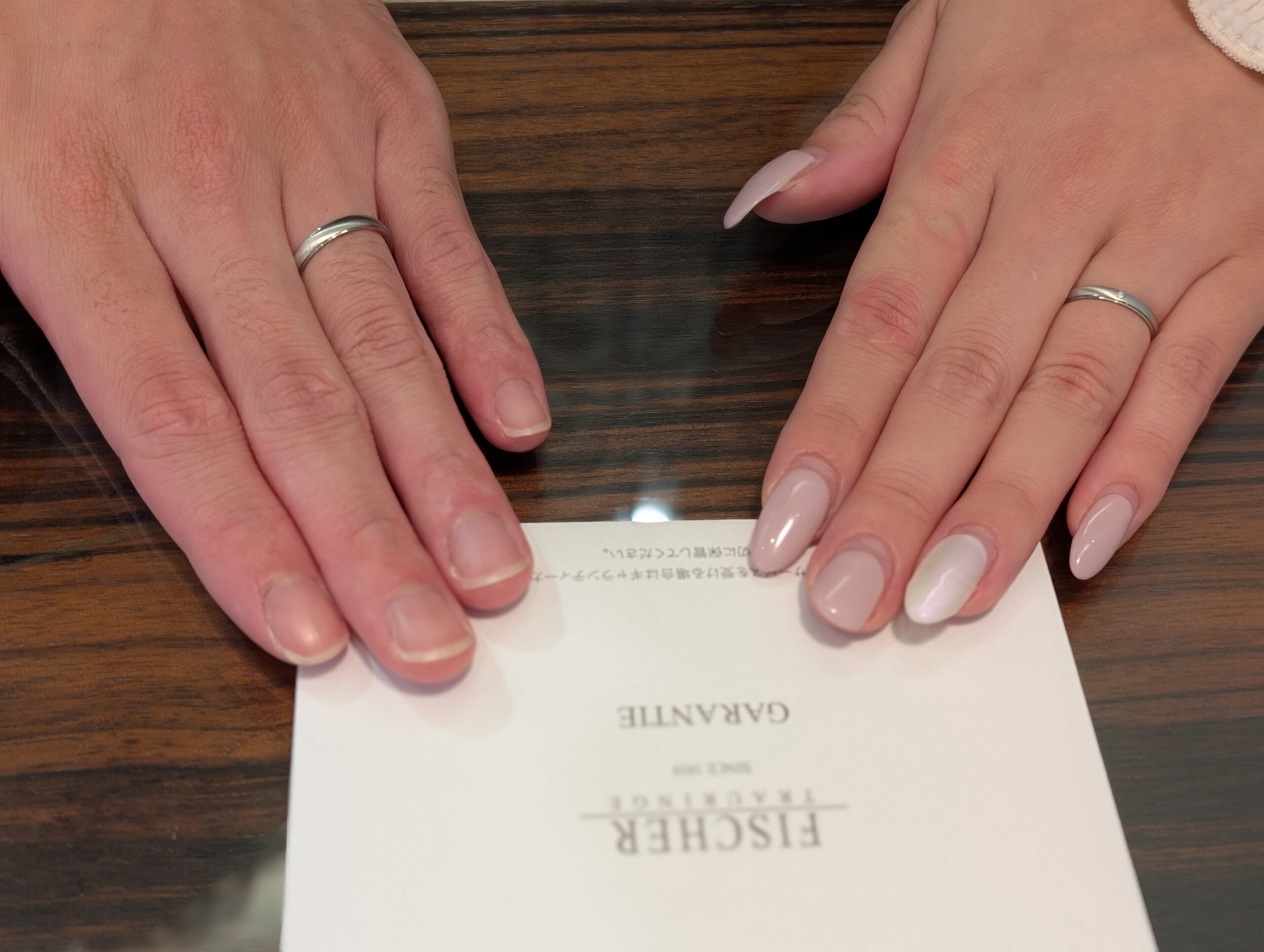 フィッシャー、結婚指輪