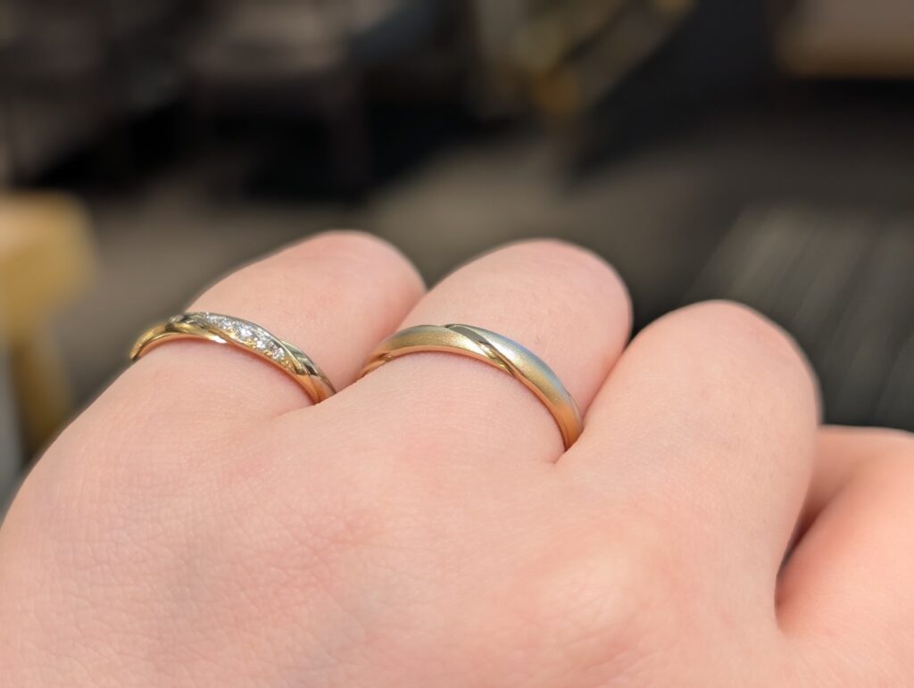 美女と野獣、結婚指輪、Rose in Motion
