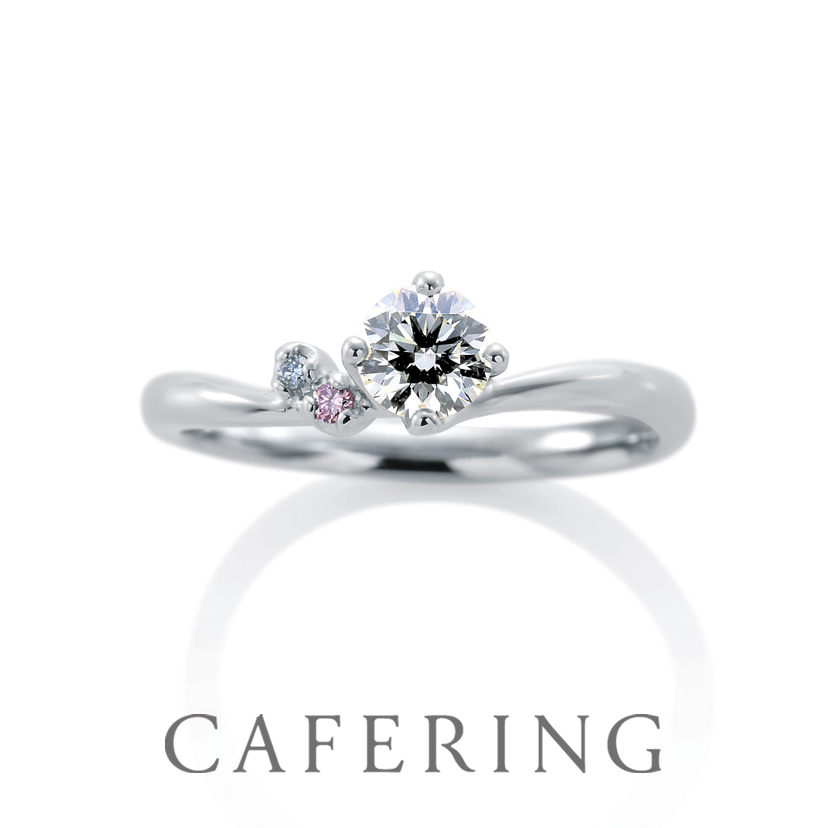 カフェリングの婚約指輪「ローブドゥマリエ」