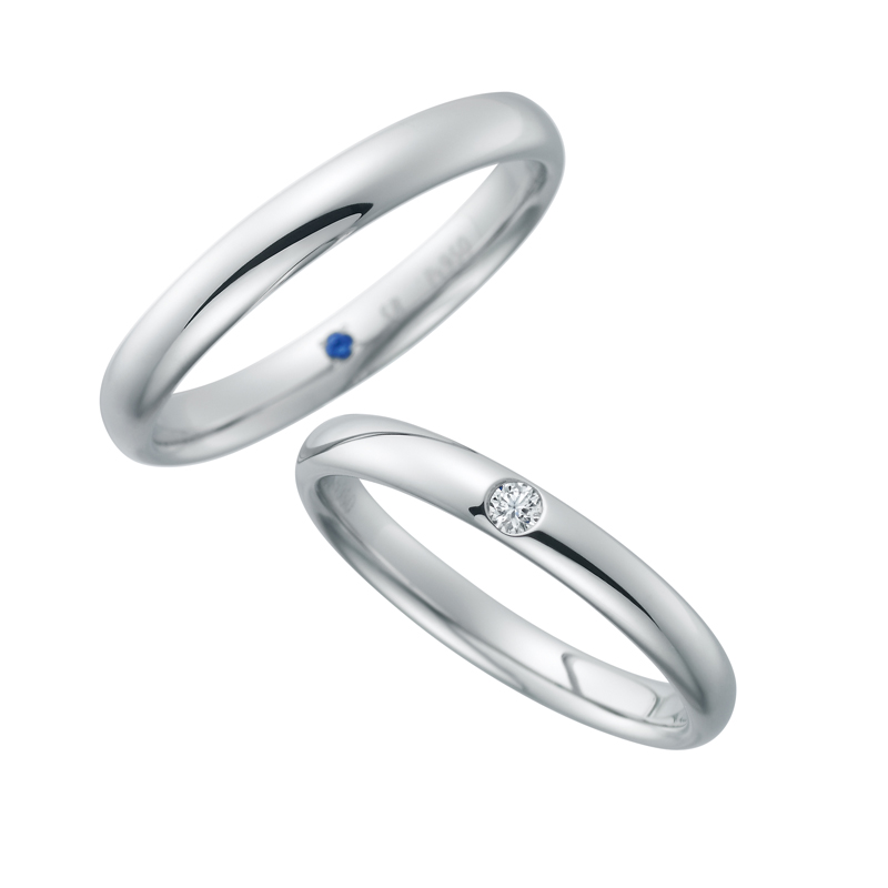 サムシングブルーの結婚指輪