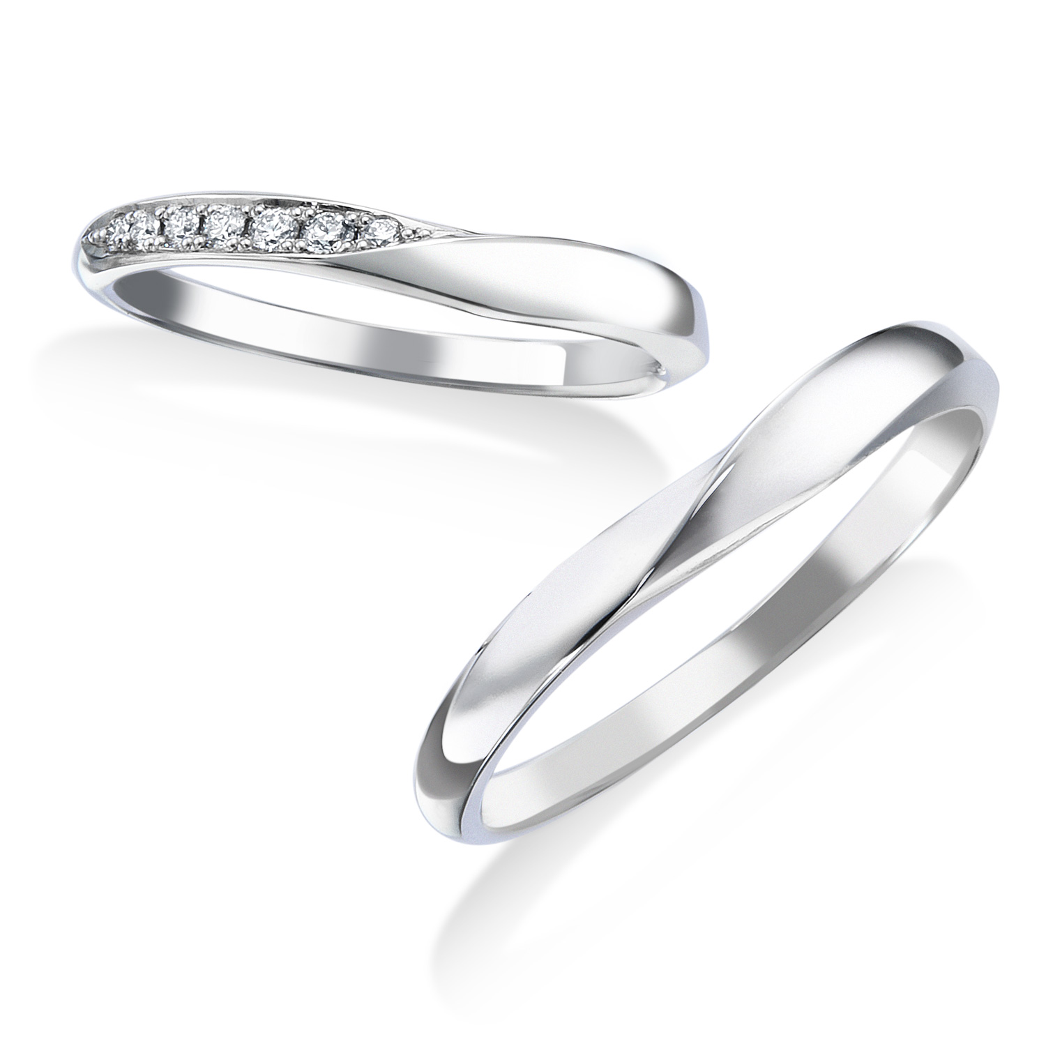 ロイヤル・アッシャーの結婚指輪「WRB069-WRA059」