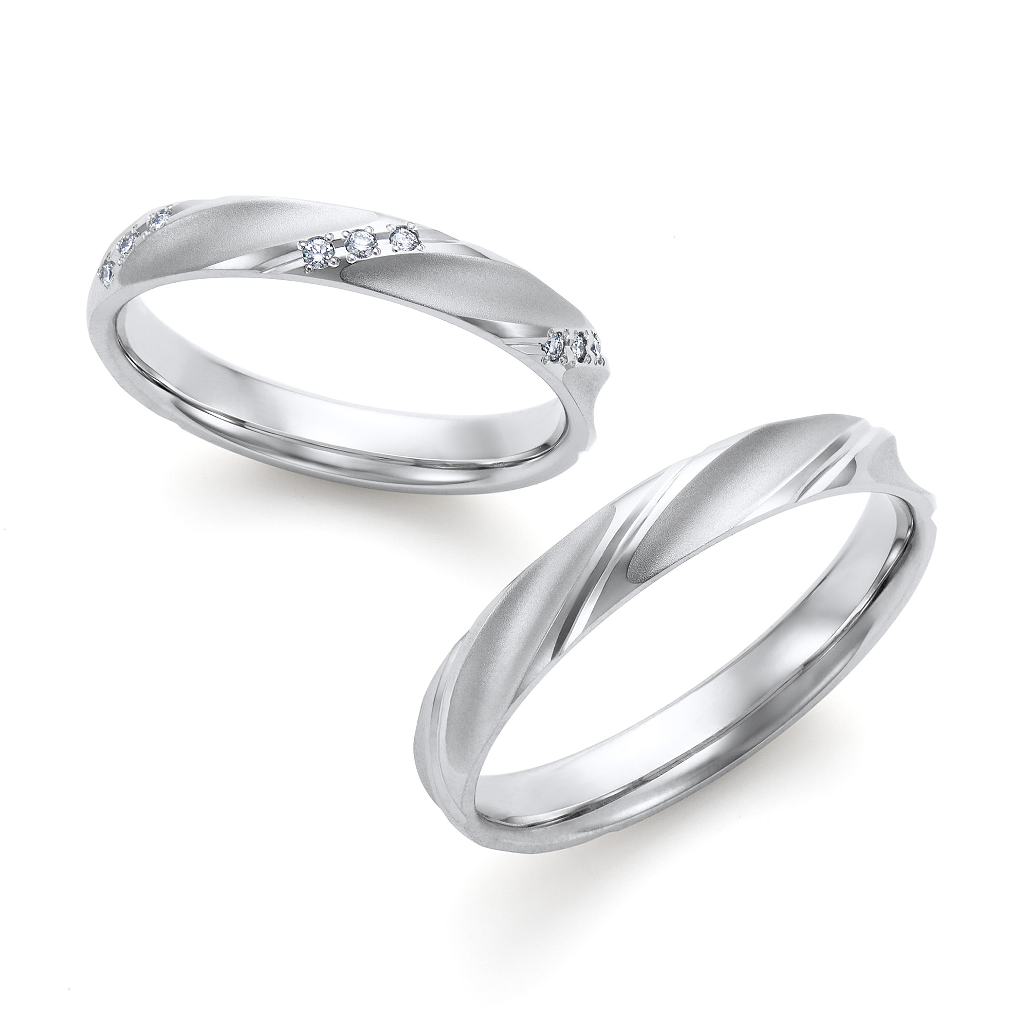 ロイヤル・アッシャー・ダイヤモンドの結婚指輪