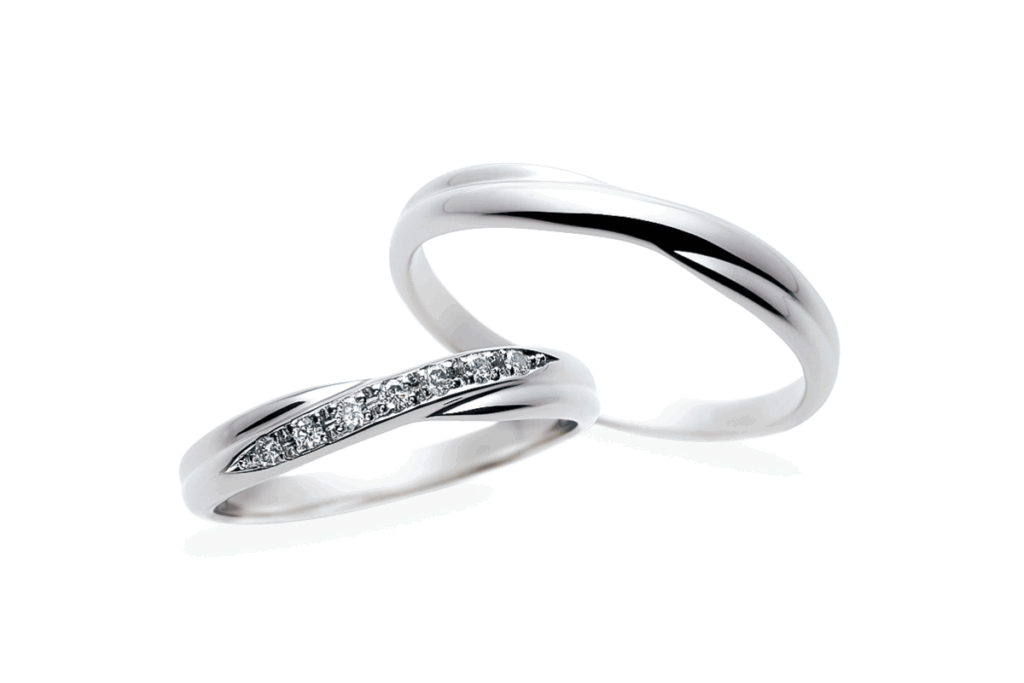 Pt999高純度プラチナの結婚指輪「サムシングブルー」SP814/815