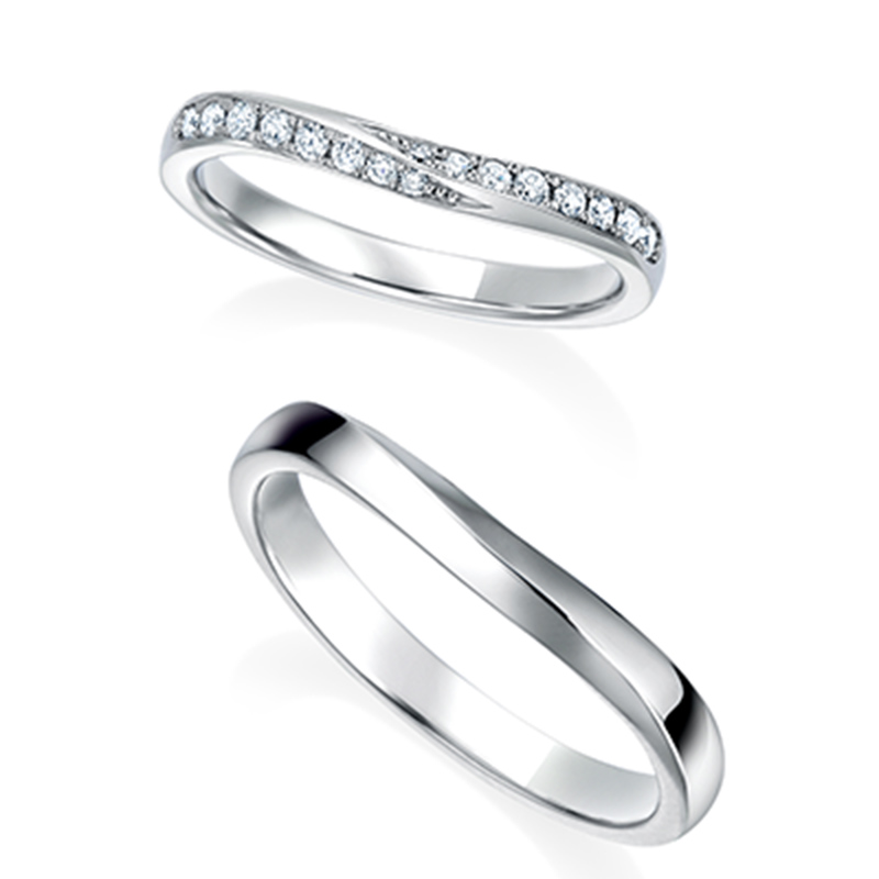 駒ケ根市の婚約・結婚指輪ブランド モニッケンダム「19WR57 19WR58」