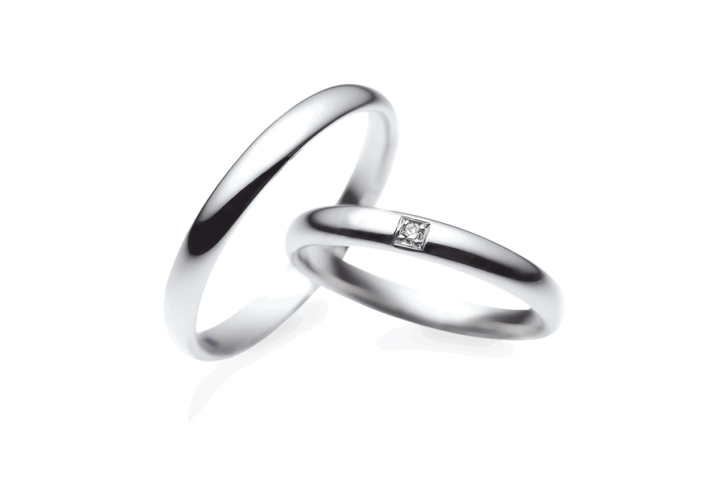 Pt999高純度プラチナの結婚指輪「サムシングブルー」SP780/781