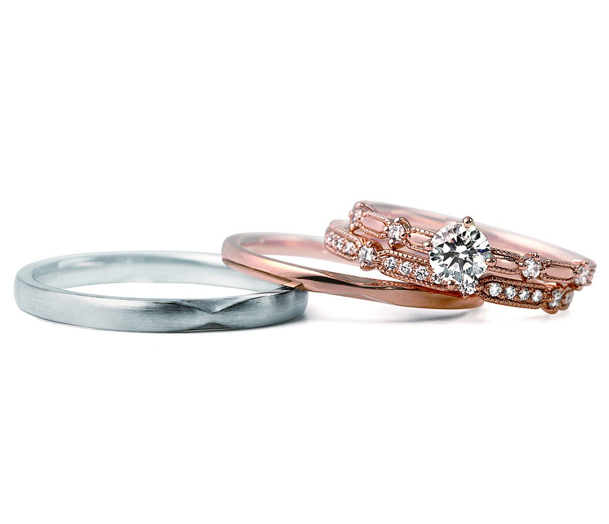 LUCIEの婚約指輪・結婚指輪「クロシェ」