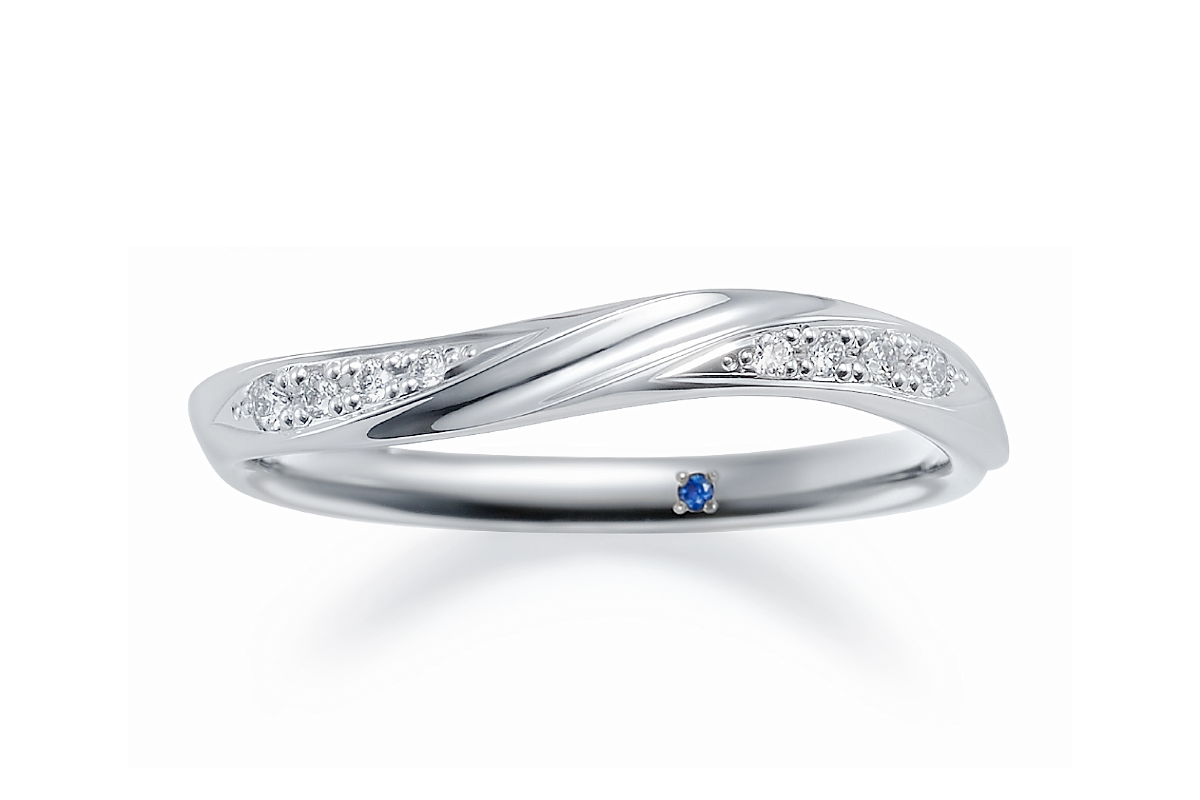 サムシングブルーの結婚指輪