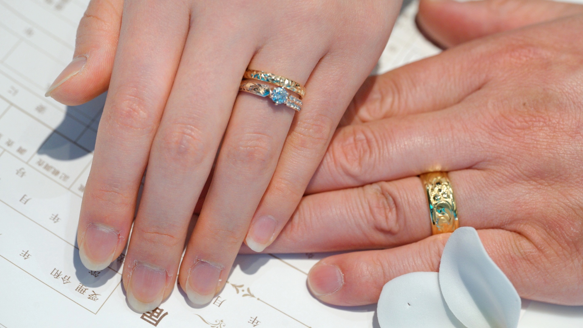 マカナの婚約指輪と結婚指輪