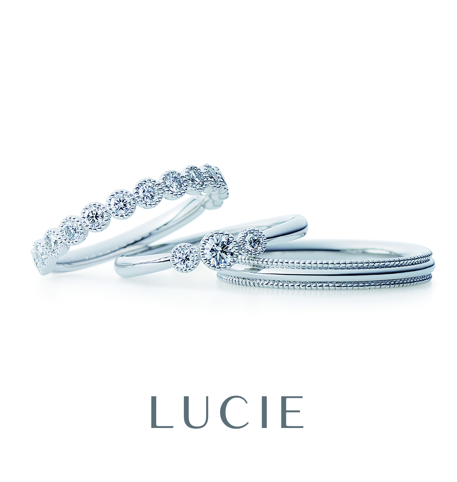 ミル打ちの結婚指輪　ルシエ「パニエ」