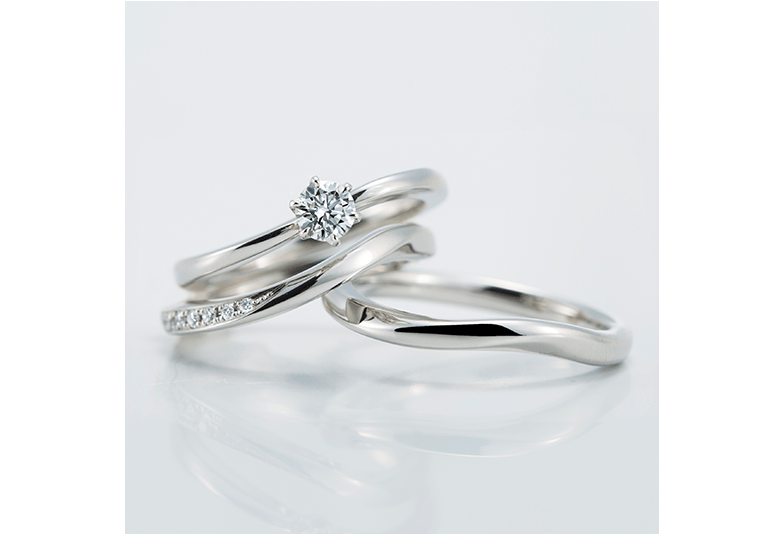 ロイヤル・アッシャー・ダイヤモンドの婚約指輪と結婚指輪