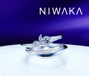 月彩‐つきさい‐、月の雫‐つきのしずく‐　NIWAKA（俄/ニワカ）の婚約指輪・結婚指輪