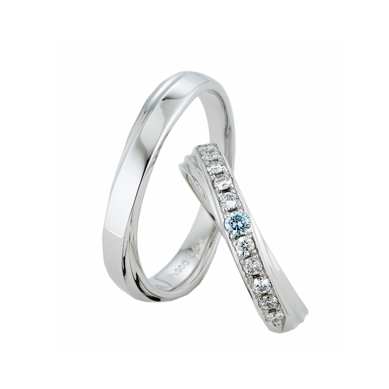 1264952 1264984 - スウィートブルーダイヤモンド | 結婚指輪