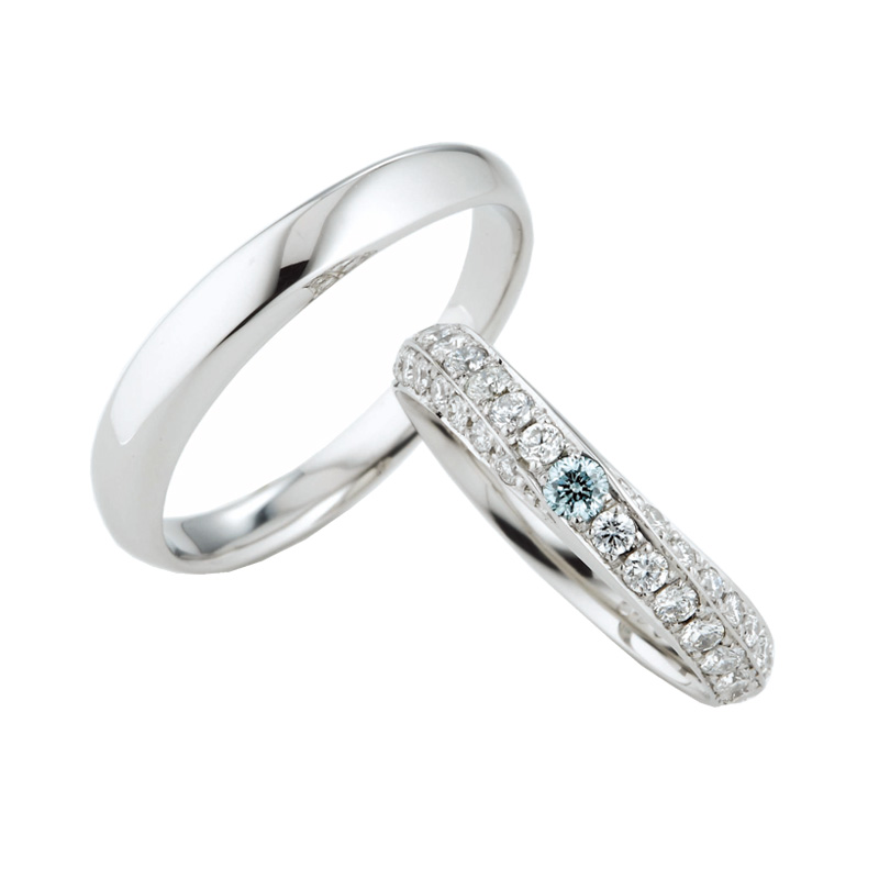 1264967 1264986 - スウィートブルーダイヤモンド | 結婚指輪