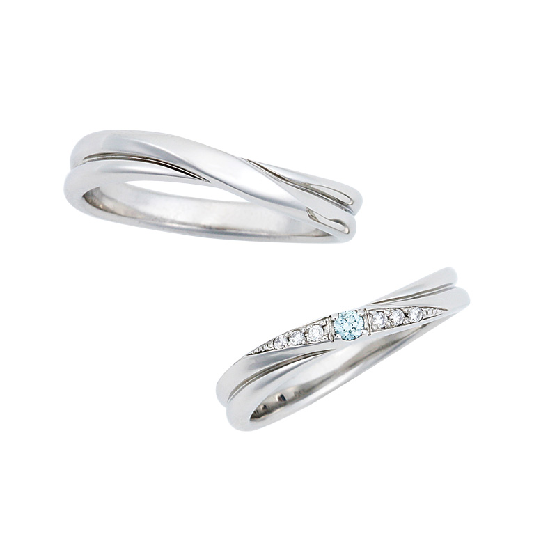 1280067 1280068 - スウィートブルーダイヤモンド | 結婚指輪