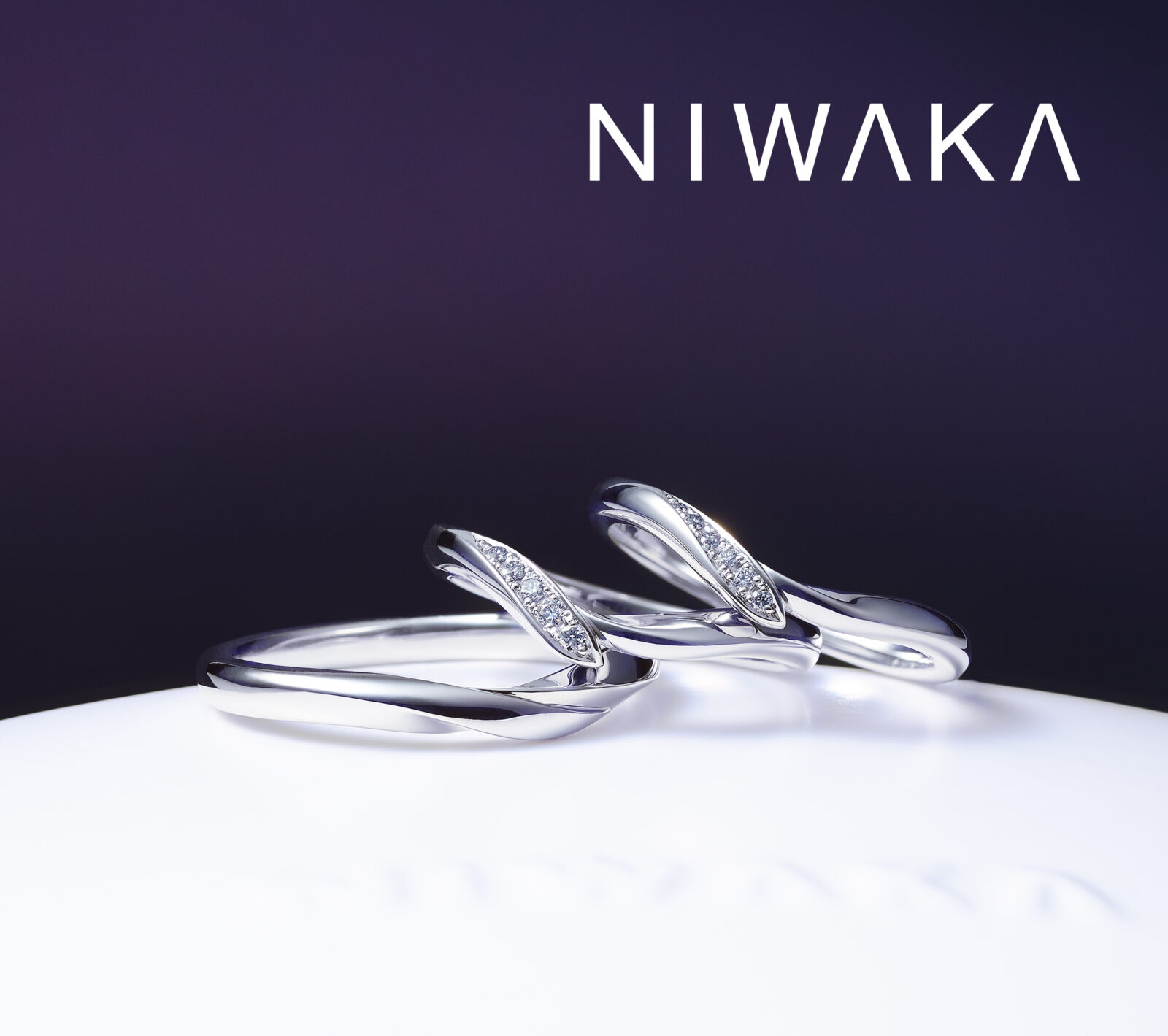 ★俄★ 初桜 マリッジリング ペア 結婚指輪 ダイヤ Pt950 定価33.6万 uizakura_w_new_8x4_logo_rgb.jpg