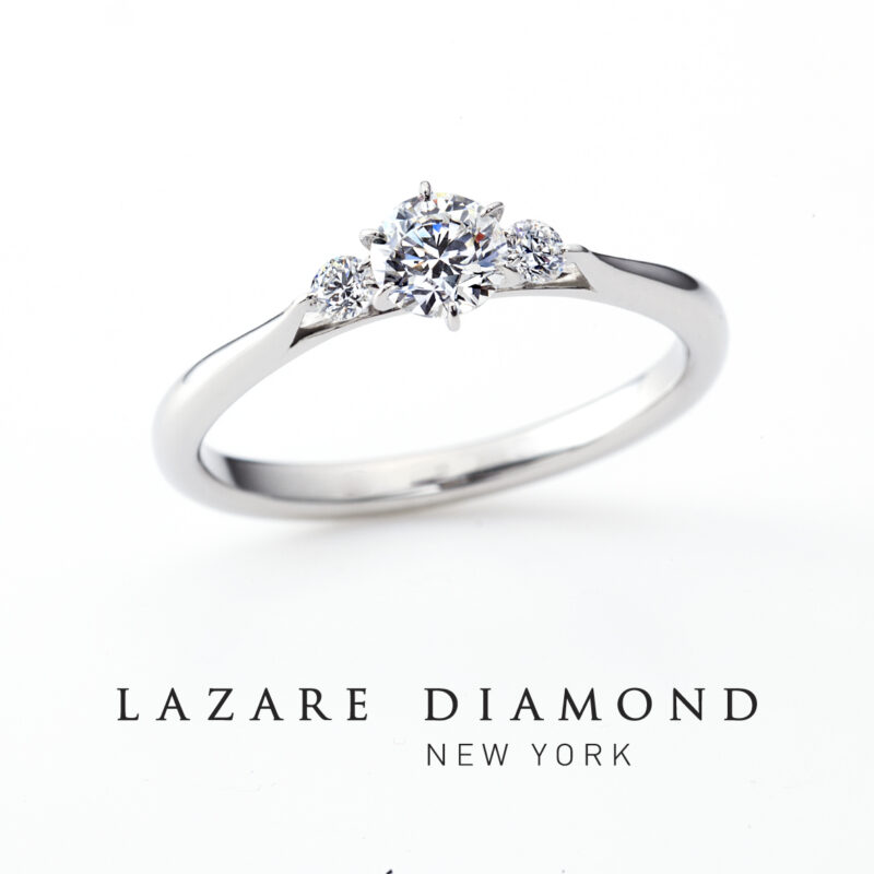 ラザールダイヤモンドの婚約指輪「FL005PRD-01」