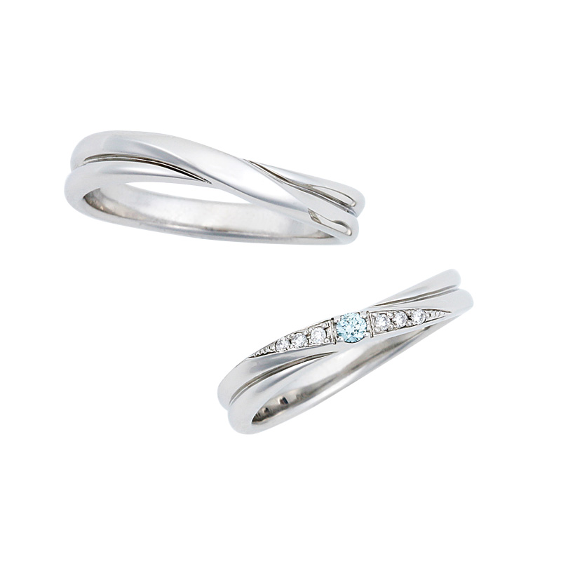 1280067/1280068｜スウィートブルーダイヤモンド結婚指輪