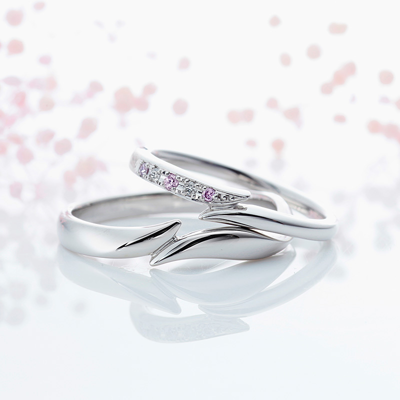 トゥレジュール｜ミルクアンドストロベリー結婚指輪