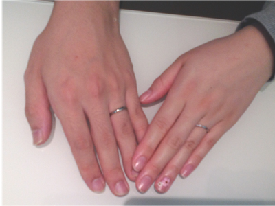 LUCIEの結婚指輪をお作り頂きました。