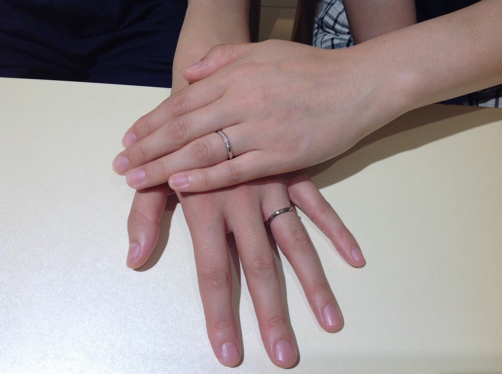 ロイヤルアッシャーの結婚指輪をお作り頂きました。