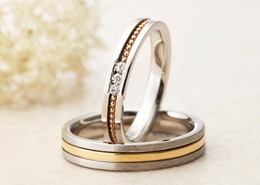 アムールアミュレットの結婚指輪をお作りいただきました。
