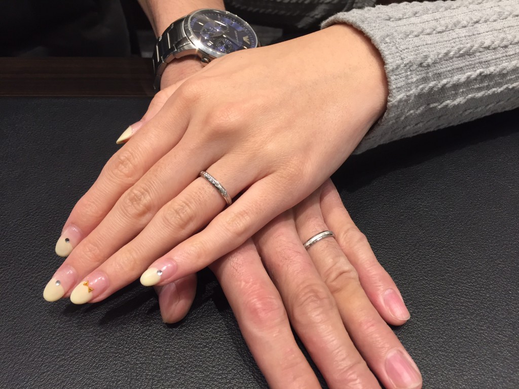 FISCHERの結婚指輪をお作り頂きました。