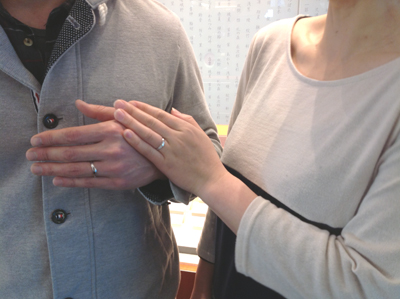 NIWAKAの結婚指輪をお作り頂きました。