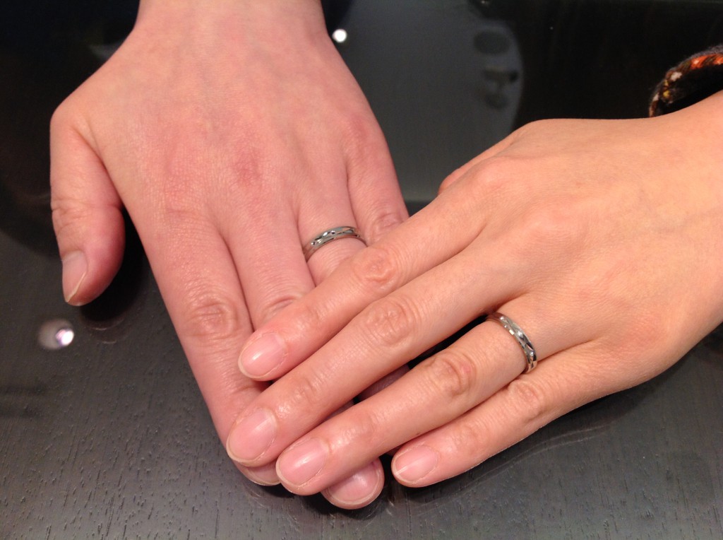 フィッシャーの結婚指輪をお作り頂きました。