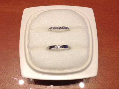 NIWAKAの結婚指輪をお作り頂きました。