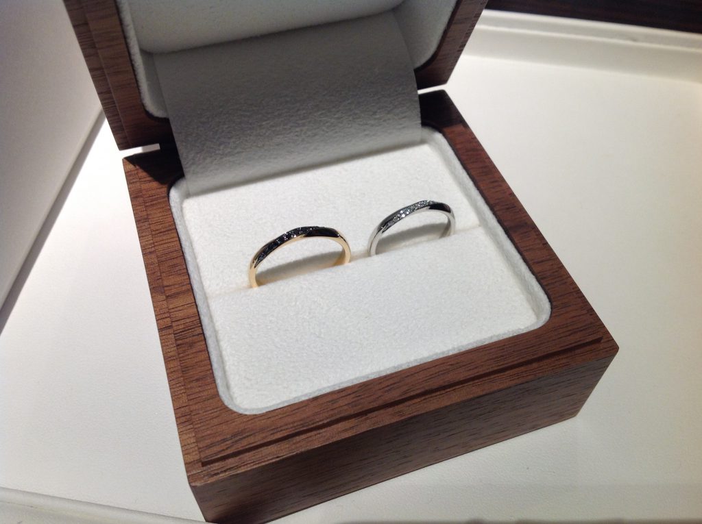 ポンテヴェキオの結婚指輪をお作り頂きました。