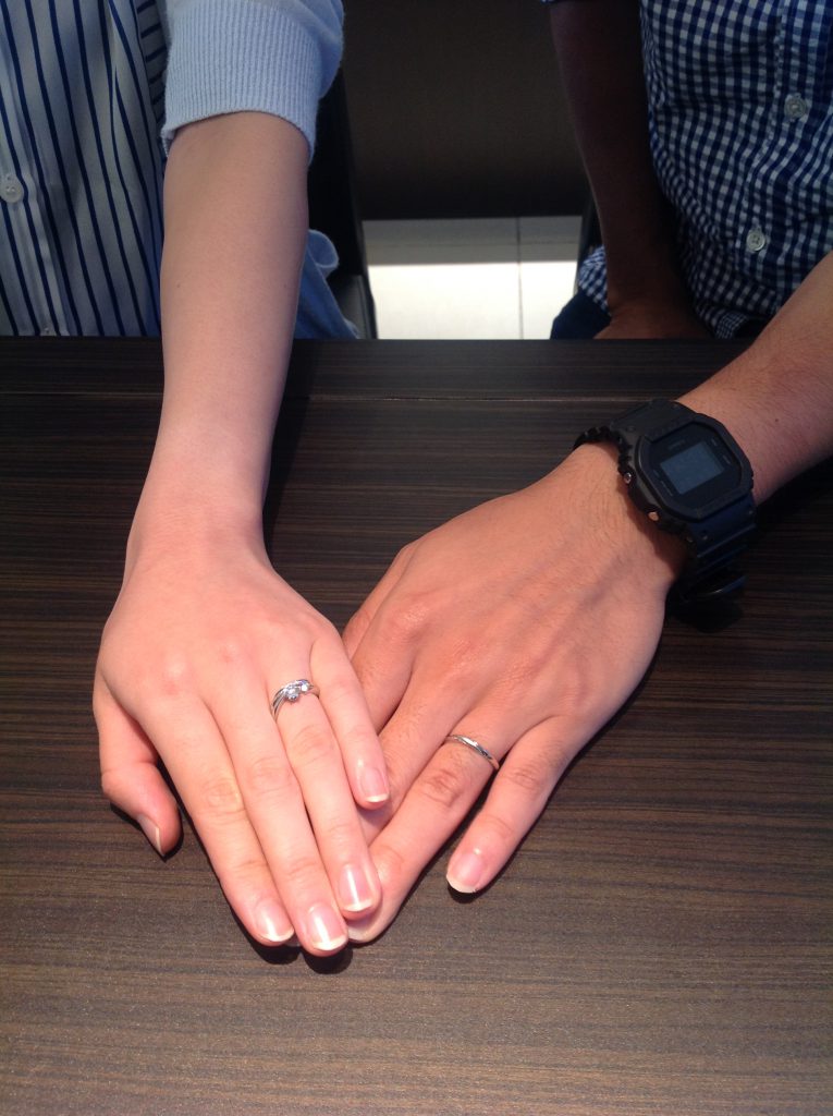クッカクッカの婚約指輪・結婚指輪をお作り頂きました。