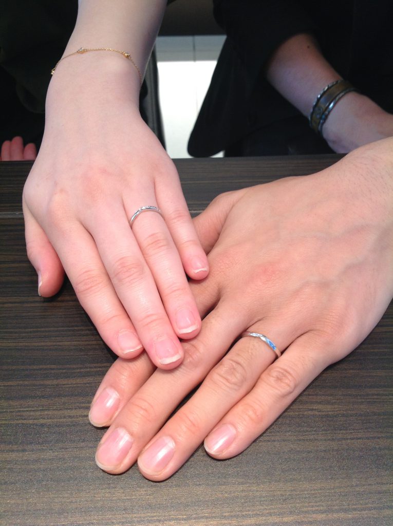 ポンテヴェキオの結婚指輪(マリッジリング)をお作りいただきました