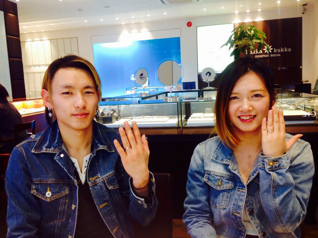 NIWAKA・N.Y.NIWAKAの結婚指輪をお作りいただきました