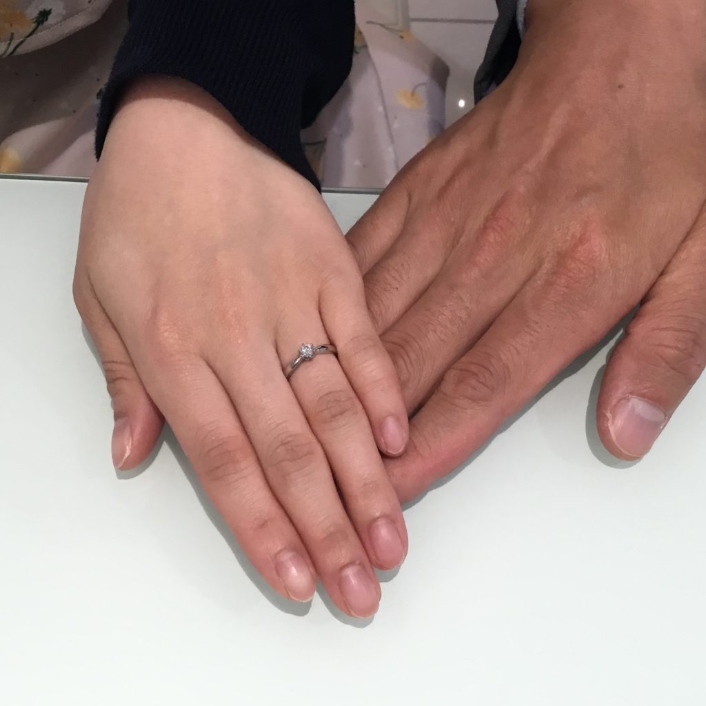 ロイヤルアッシャーダイヤモンドのご婚約指輪をお作り頂きました!