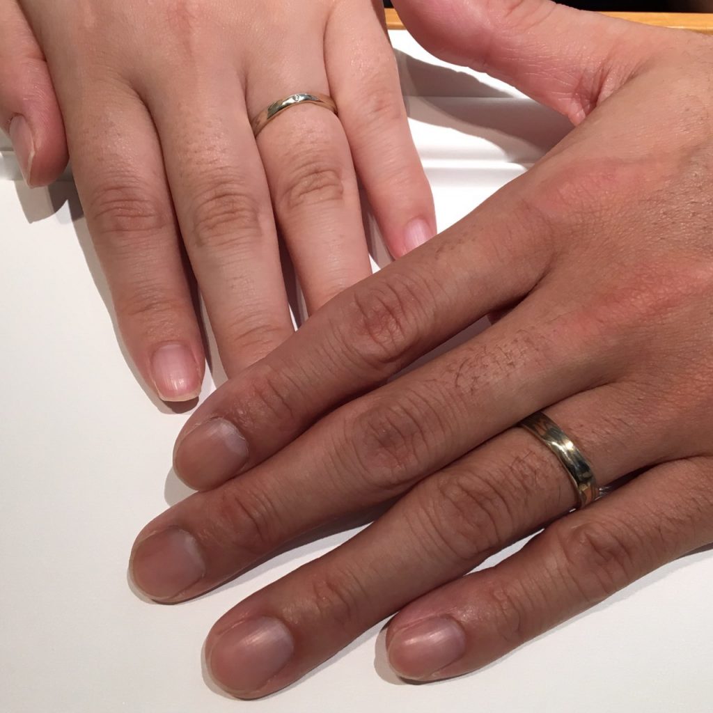【長野市】杢目金屋(もくめがねや)のご結婚指輪をお作り頂きました!