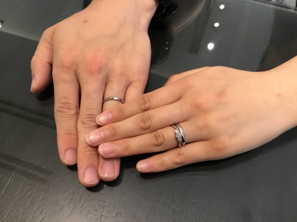 【長野市】カフェリングのご結婚指輪をお作り頂きました!