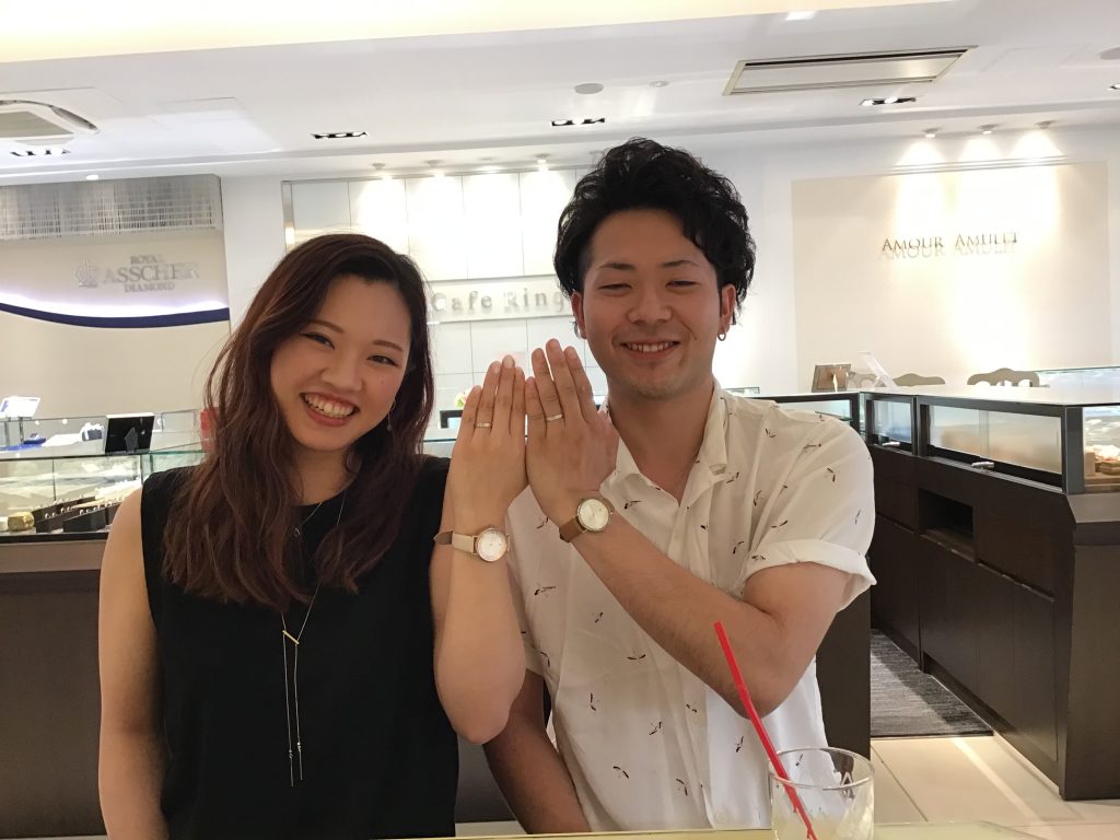 【長野市】杢目金屋(もくめがねや)のご結婚指輪をお作り頂きました!