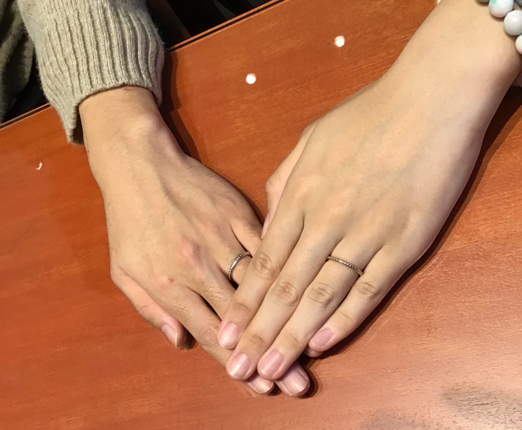 【飯田市】nocurのご結婚指輪をお作り頂きました！